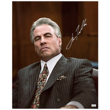 Load image into Gallery viewer, John Travolta Autographed John Gotti 16x20 Scene Photo