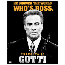 Load image into Gallery viewer, John Travolta Autographed John Gotti Who&#39;s Boss 16x20 Poster