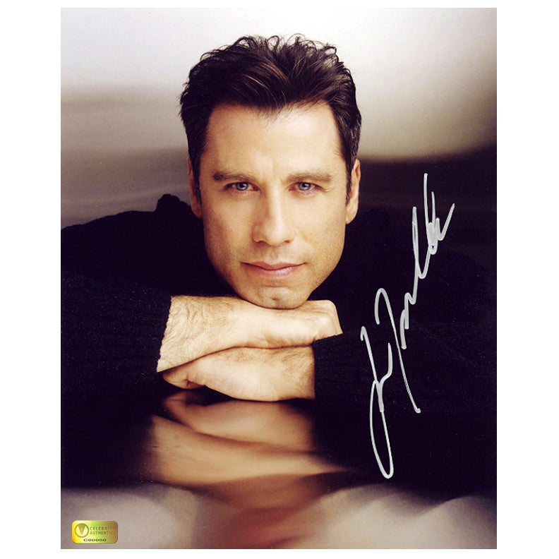 John Travolta Autographed 8×10 Portrait Photo – Celebrity Authentics