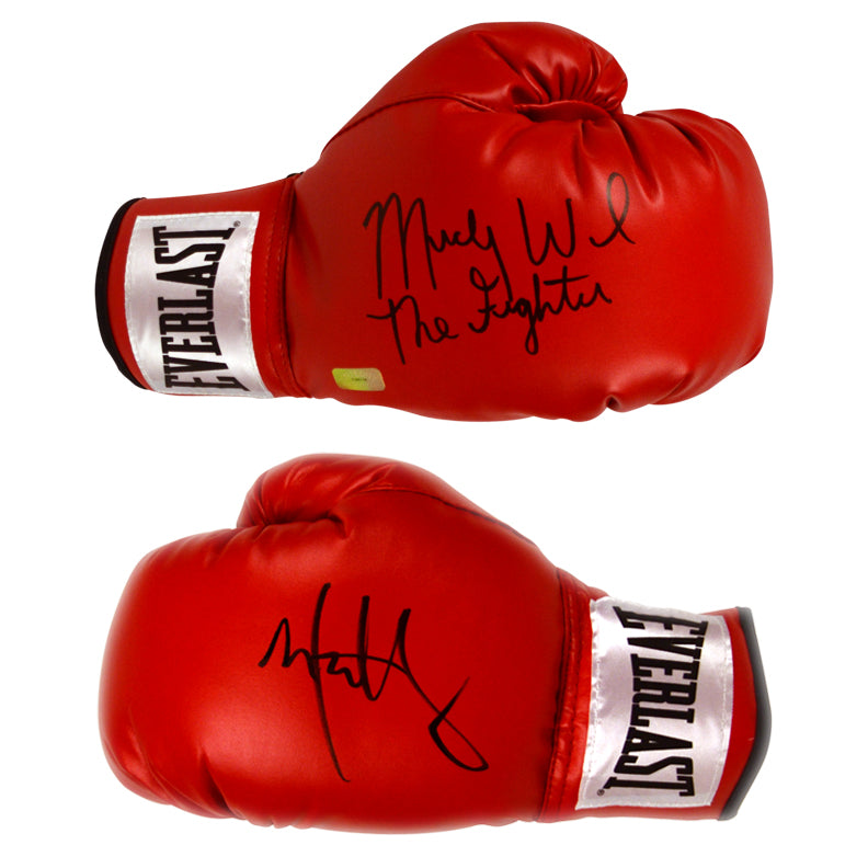 Mark Wahlberg and Micky Ward Autographed The Fighter Boxing Glove Set