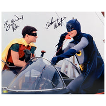 Load image into Gallery viewer, Adam West and Burt Ward Autographed Classic Batman 1966 Batman and Robin 16x20 Photo