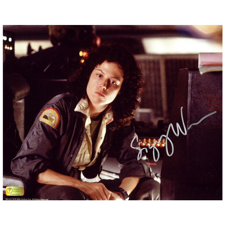 Sigourney Weaver Autographed Alien In Thought 8x10 Photo