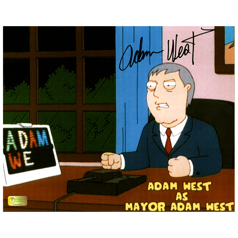 Adam West Autographed Family Guy Mayor Adam West 8x10 Photo