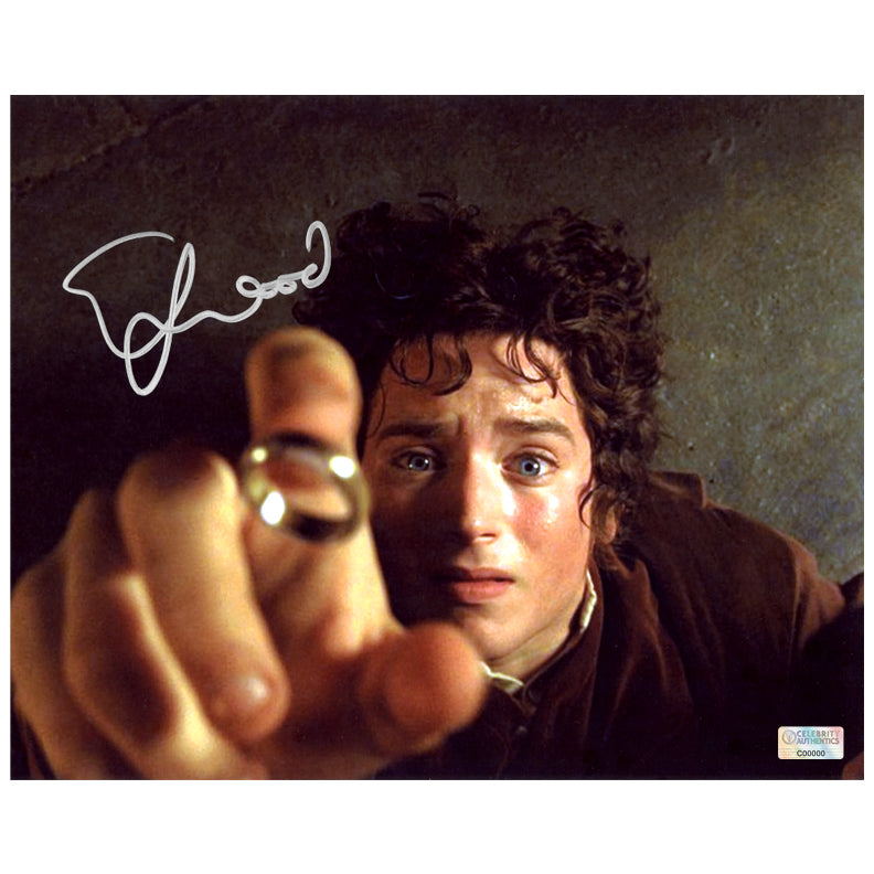 Elijah Wood Autographed Lord of the Rings Frodo Baggins 8x10 Scene Photo
