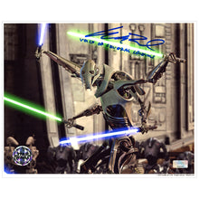 Load image into Gallery viewer, Matthew Wood Autographed Star Wars: Revenge of the Sith General Grievous 8×10 Scene Photo